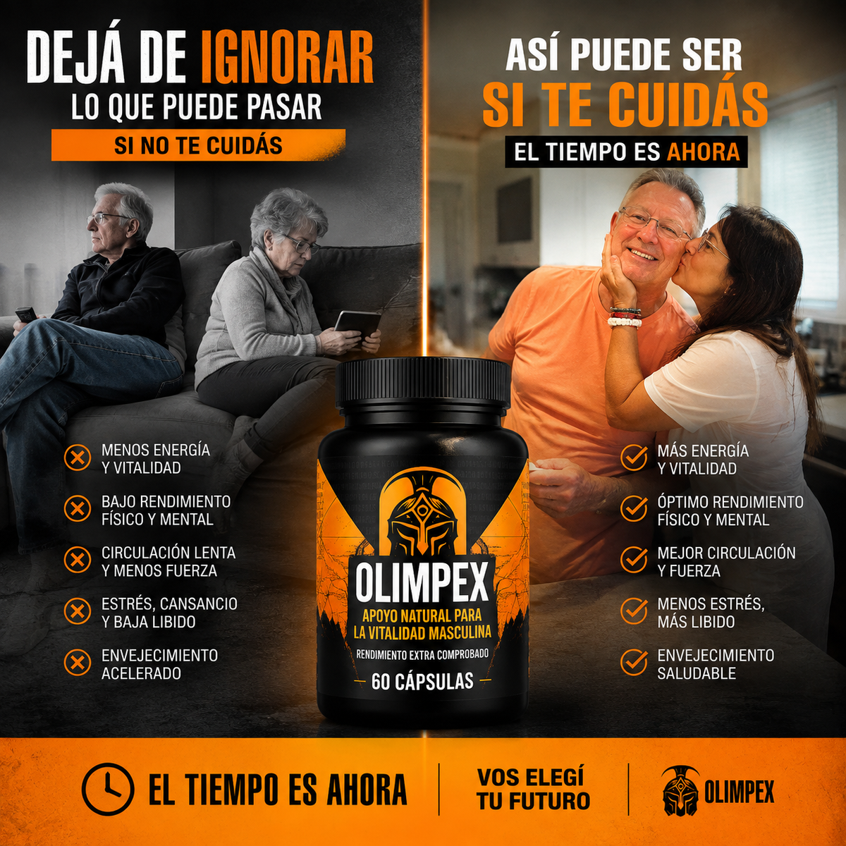 Olimpex - Soporte natural masculino